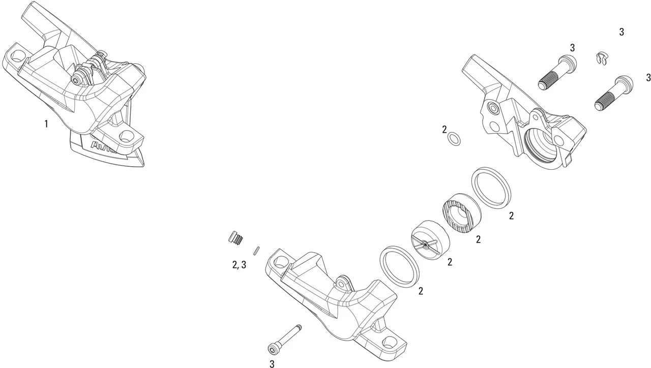 SRAM Piezas De Repuesto Pinzas De Freno Level T 3 SRAM Piezas De Repuesto Pinzas De Freno Level T