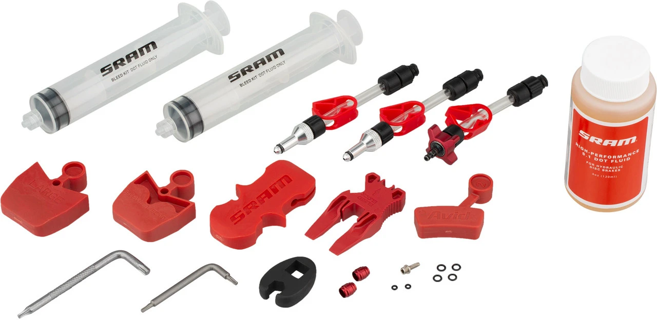 SRAM Kit De Purga Standard Con Líquido De Frenos DOT 5.1 3 SRAM Kit De Purga Standard Con Líquido De Frenos DOT 5.1