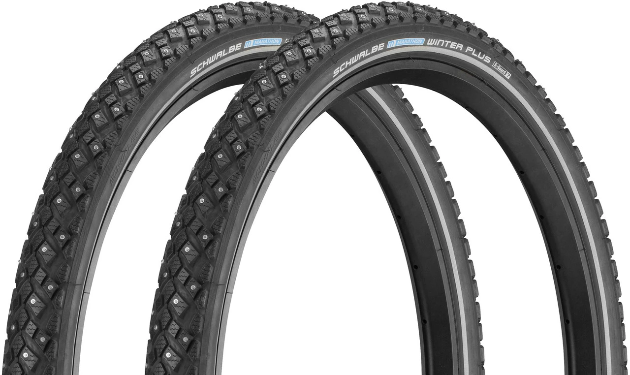 Schwalbe Cubierta De Alambre Con Spikes Marathon Winter Plus 24" En Set De 2 3 Schwalbe Cubierta De Alambre Con Spikes Marathon Winter Plus 24" En Set De 2