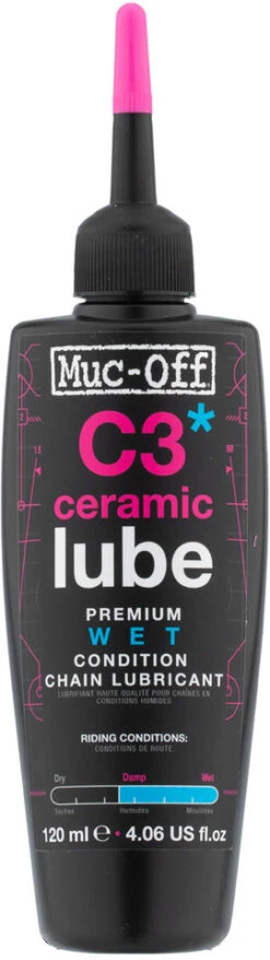 Muc-Off Lubricante De Cadenas C3 Ceramic Wet Lube Con Lámpara UV -Dt-Swiss Ventas 283404