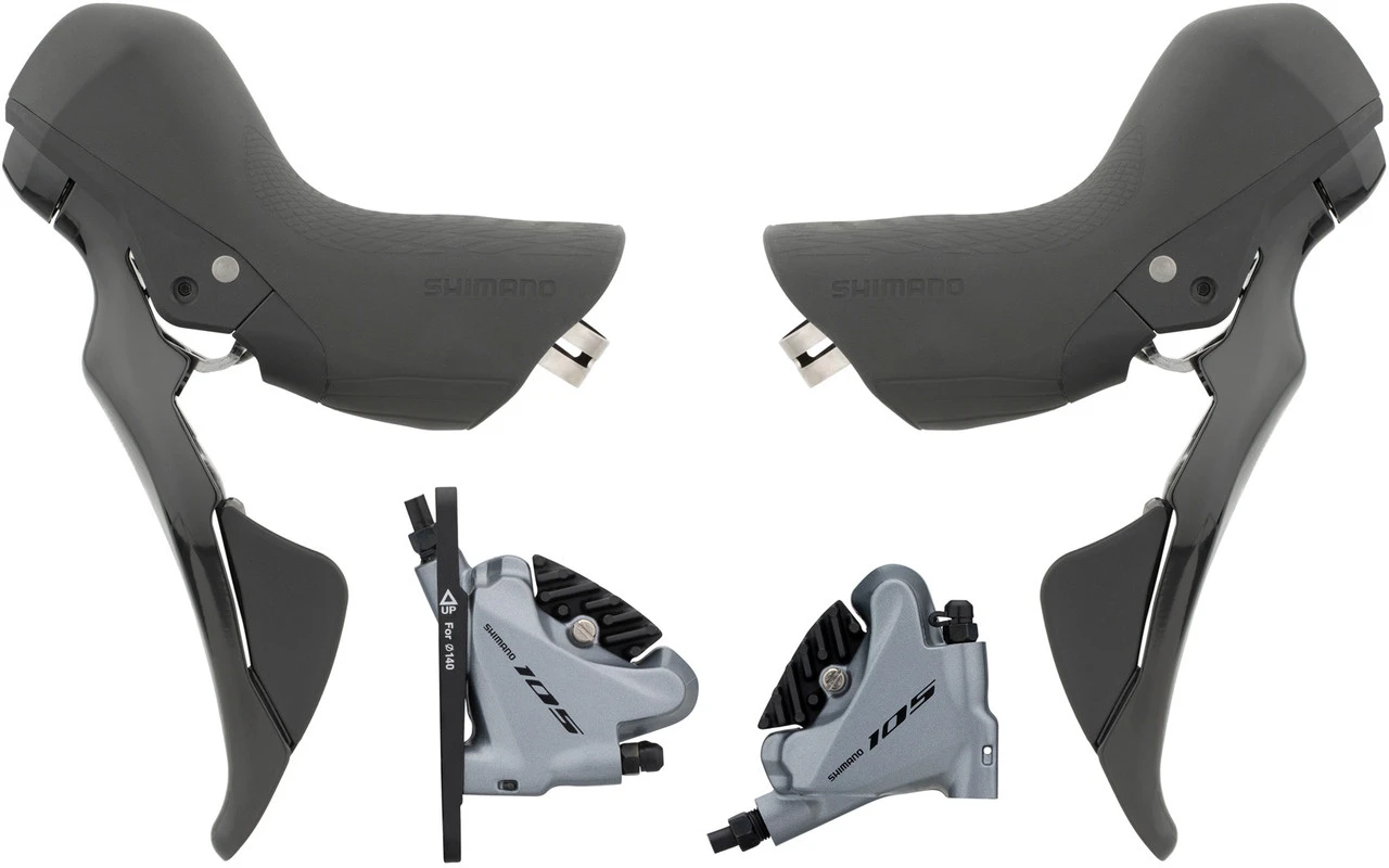 Shimano Set De Frenos De Disco 105 BR-R7070 + ST-R7025 D+t 4 Shimano Set De Frenos De Disco 105 BR-R7070 + ST-R7025 D+t - Imagen 2