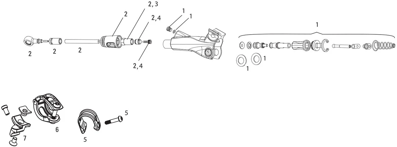 SRAM Piezas De Repuesto Pal. Frenos XX (2010-2011) / XX World Cup (2011) 3 SRAM Piezas De Repuesto Pal. Frenos XX (2010-2011) / XX World Cup (2011)