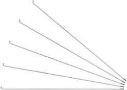 Sapim Radios Leader J-Bend + Cabecillas - 5 Unidades -Dt-Swiss Ventas 357913